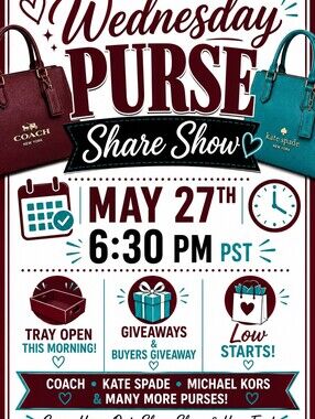 Purse Share Show And Fun 😎👍👋